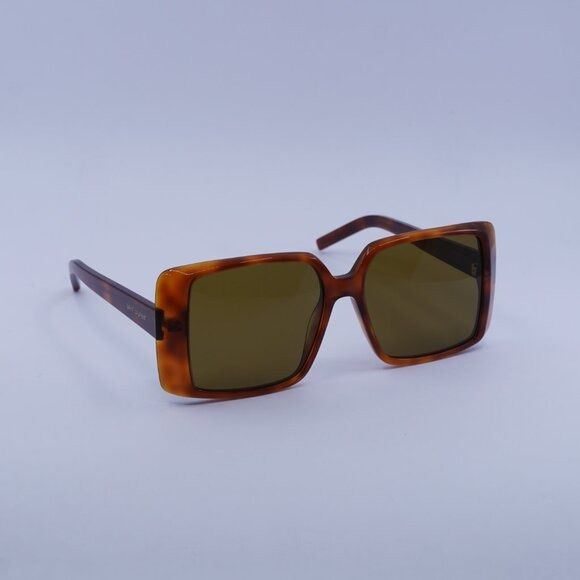 Saint Laurent Paris Saint Laurent SL451 005 Sunglasses Light Havana Square Frame Size ONE SIZE - 5 Thumbnail