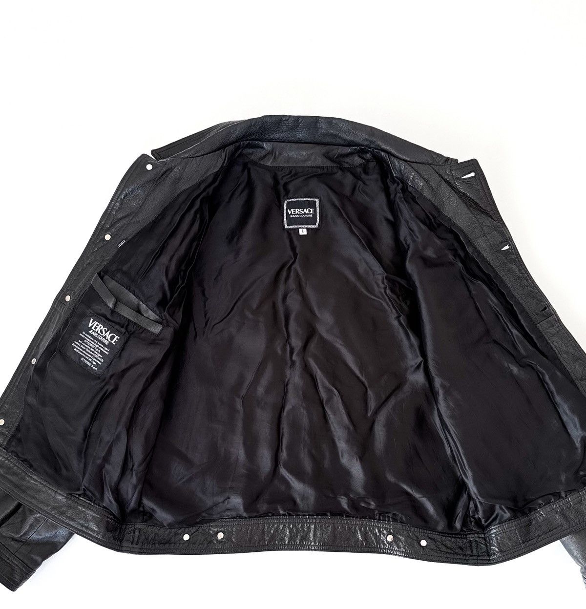 Versace Jeans Couture Vintage Versace Jeans Couture black leather jacket Medusa Size US L / EU 52-54 / 3 - 8 Thumbnail