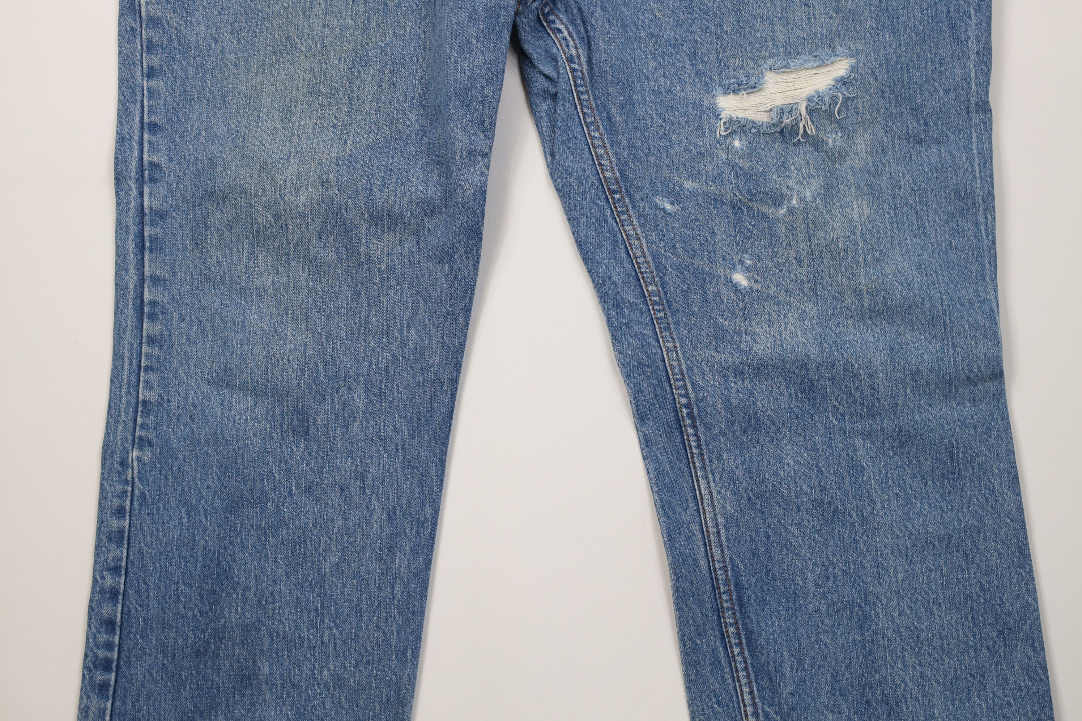 Vintage Vintage 70s Streetwear Flared Wide Leg Denim Jeans Blue USA Size US 44 / EU 60 - 3 Thumbnail