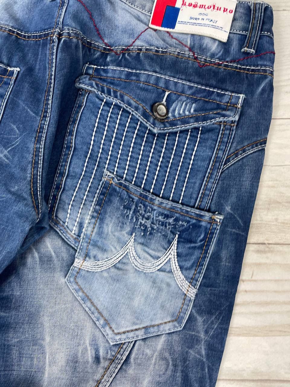 Japanese Brand Kosmo Lupo Denim Jeans Patchwork Multipockets Y2K Size US 36 / EU 52 - 19 Thumbnail