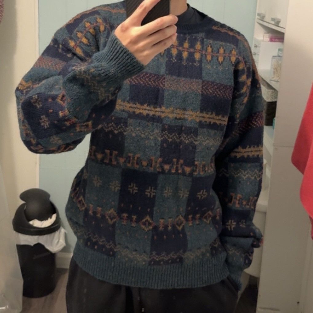 Vintage vintage woolrich 100% wool sweater pullover Size US L / EU 52-54 / 3 - 3 Thumbnail