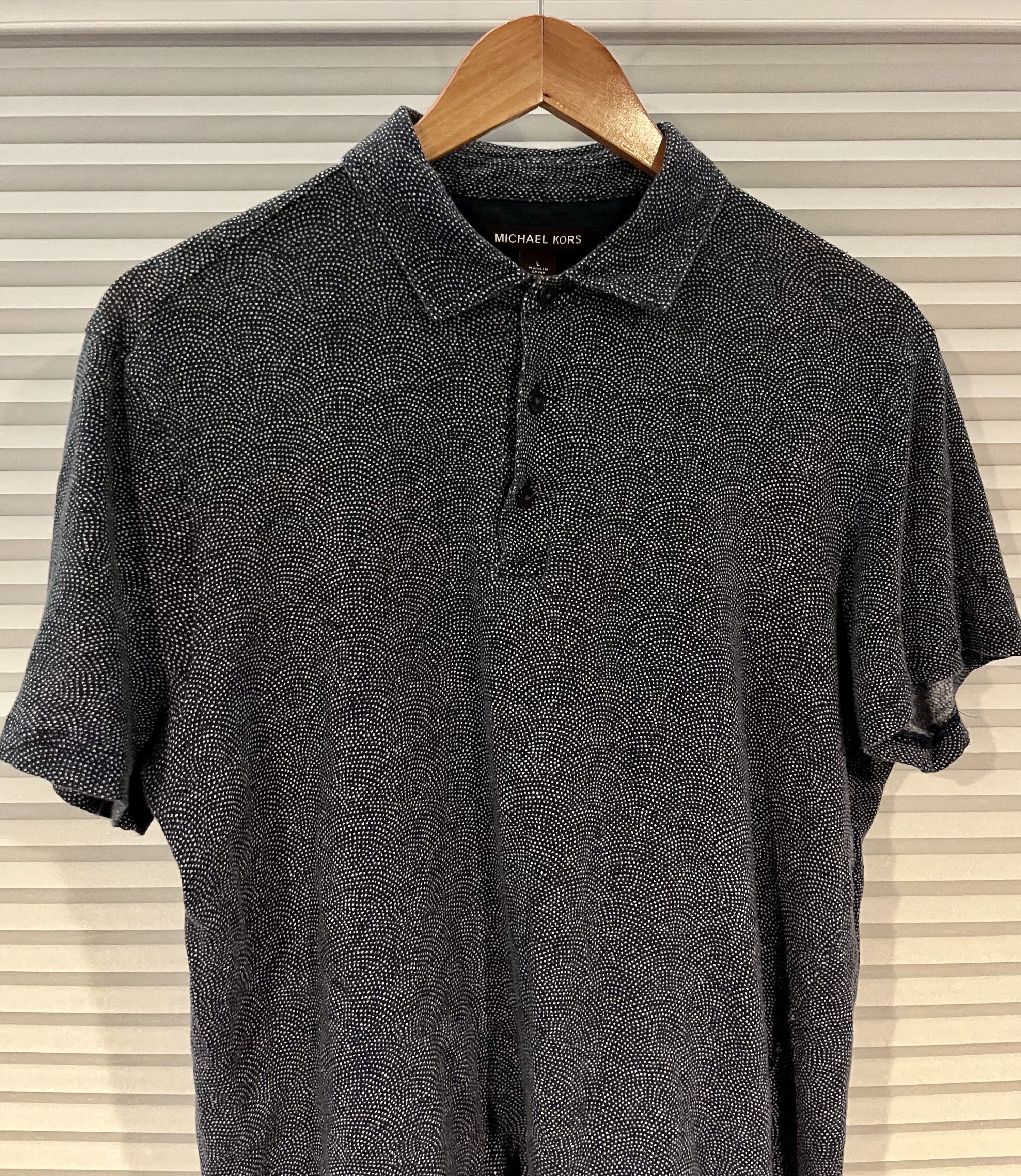 Michael Kors Michael Kors Luxury Polo - Black/White - L (Fits M) Size US L / EU 52-54 / 3 - 1 Thumbnail