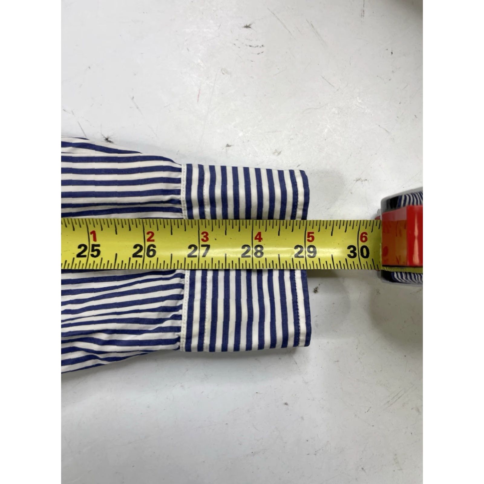 Comme des Garcons Girl Comme Des Garcons Shirt Men S Small Stripe Blue White Button Down Long Sleeve Mens Blue Stripe Shirt Blue White S Size US S / EU 44-46 / 1 - 4 Thumbnail
