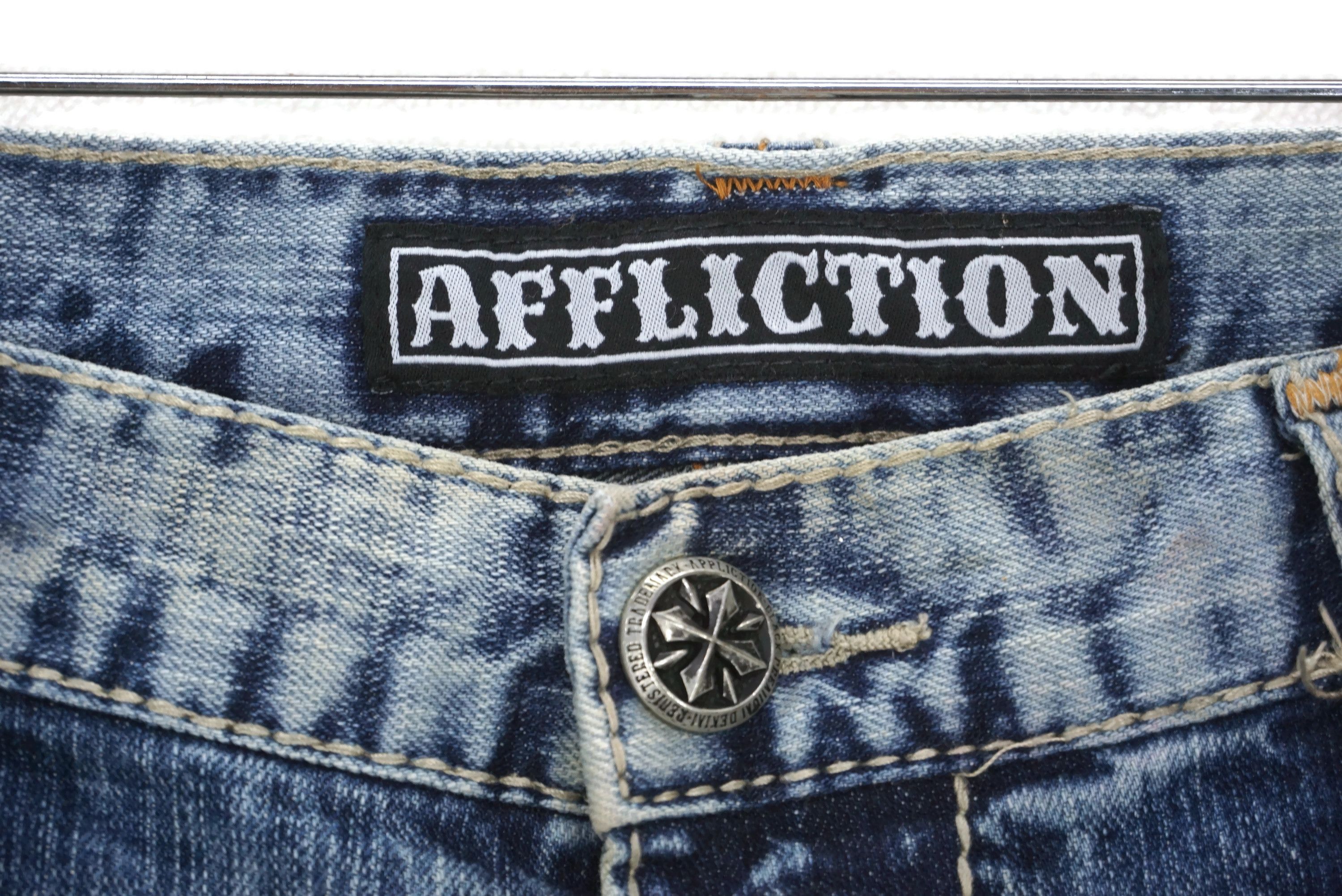 Affliction Blake Jeans Size 42 fit W45xL34.5 Black Premium Denim Size US 42 / EU 58 - 5 Thumbnail