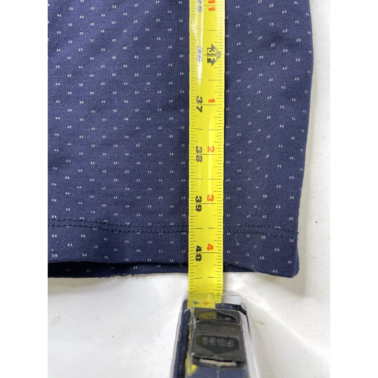Vintage Betabrand Pants Women Large Blue Polka Dots Dress Casual Yoga Stretch Size 36" / US 14 / IT 50 - 3 Thumbnail