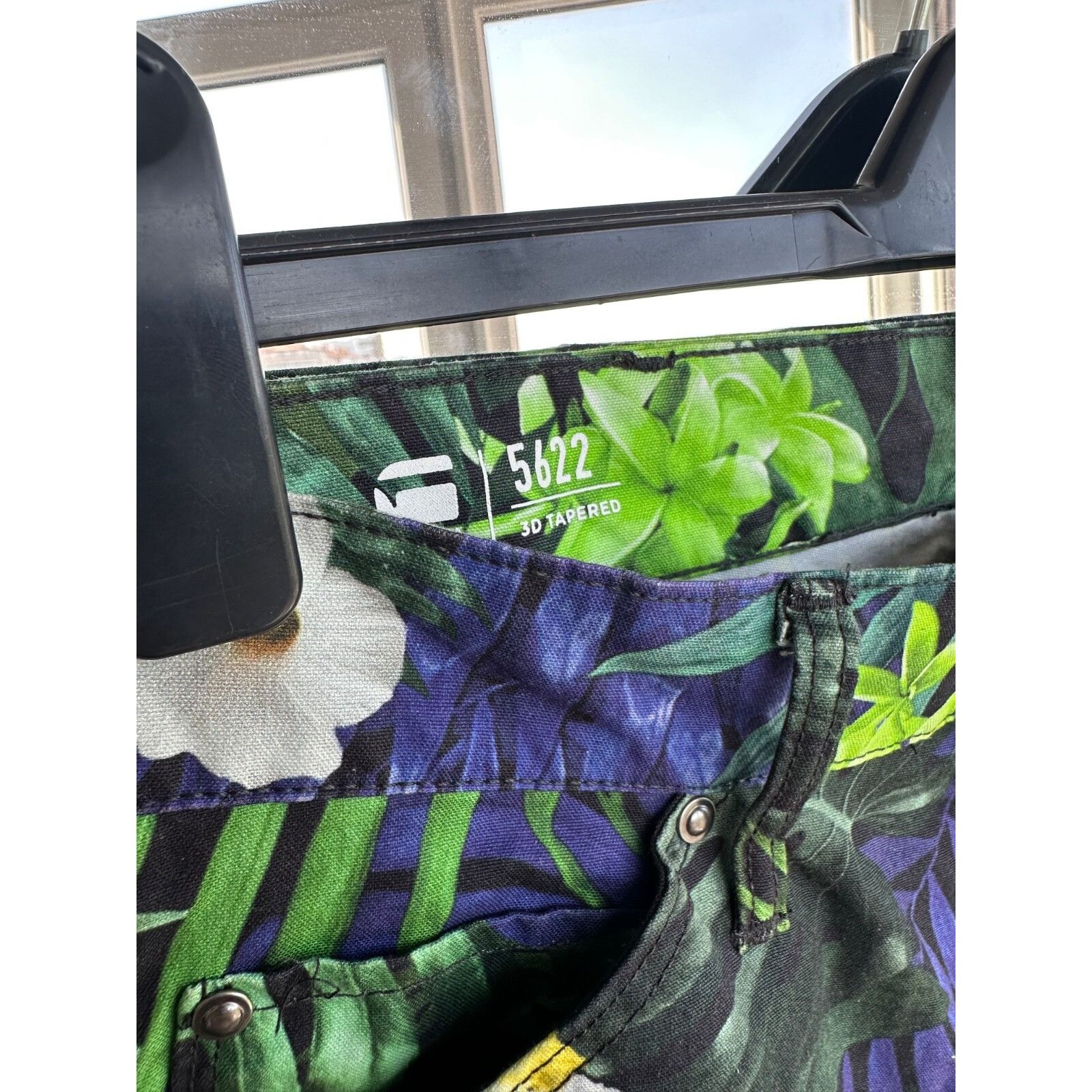 G-Star G Star Raw 5622 3D Tapered COJ Floral All Over Print Pants S Size US 29 - 5 Thumbnail