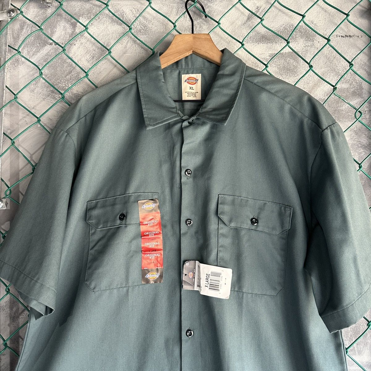 Dickies Dickies Button Up Shirt Mens XL Green New Workwear Mechanic Size US XL / EU 56 / 4 - 4 Thumbnail