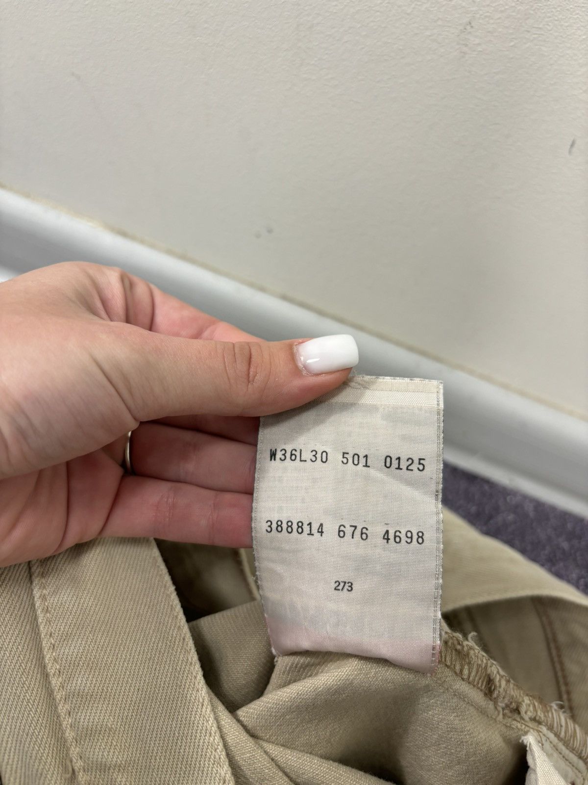 Levi's Vintage 90s Levi’s 501 Cream Custom Snake Hype Denim Jeans Size US 36 / EU 52 - 22 Thumbnail