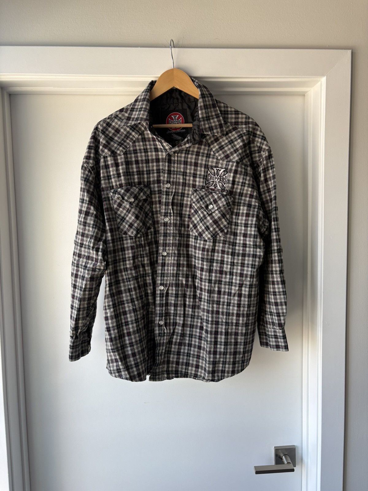 West Coast Choppers Vintage West Coast Choppers Flannel Size US XL / EU 56 / 4 - 1 Thumbnail