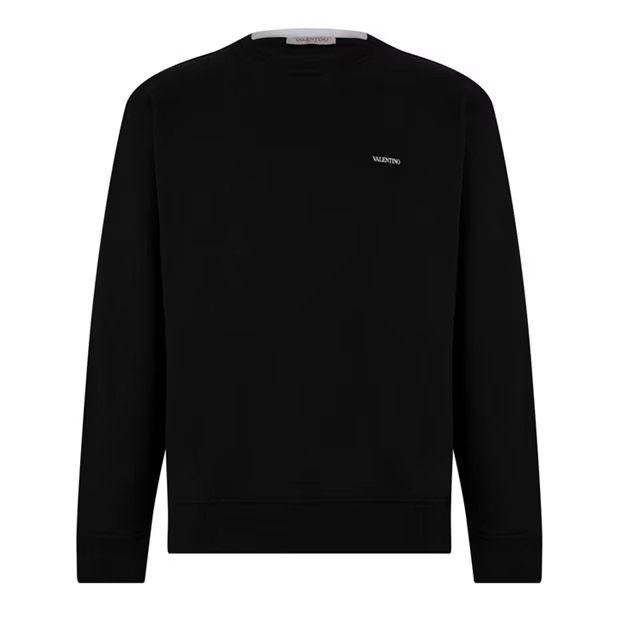 o1g2r1mq0824 Logo Crew Neck Sweaters in Black