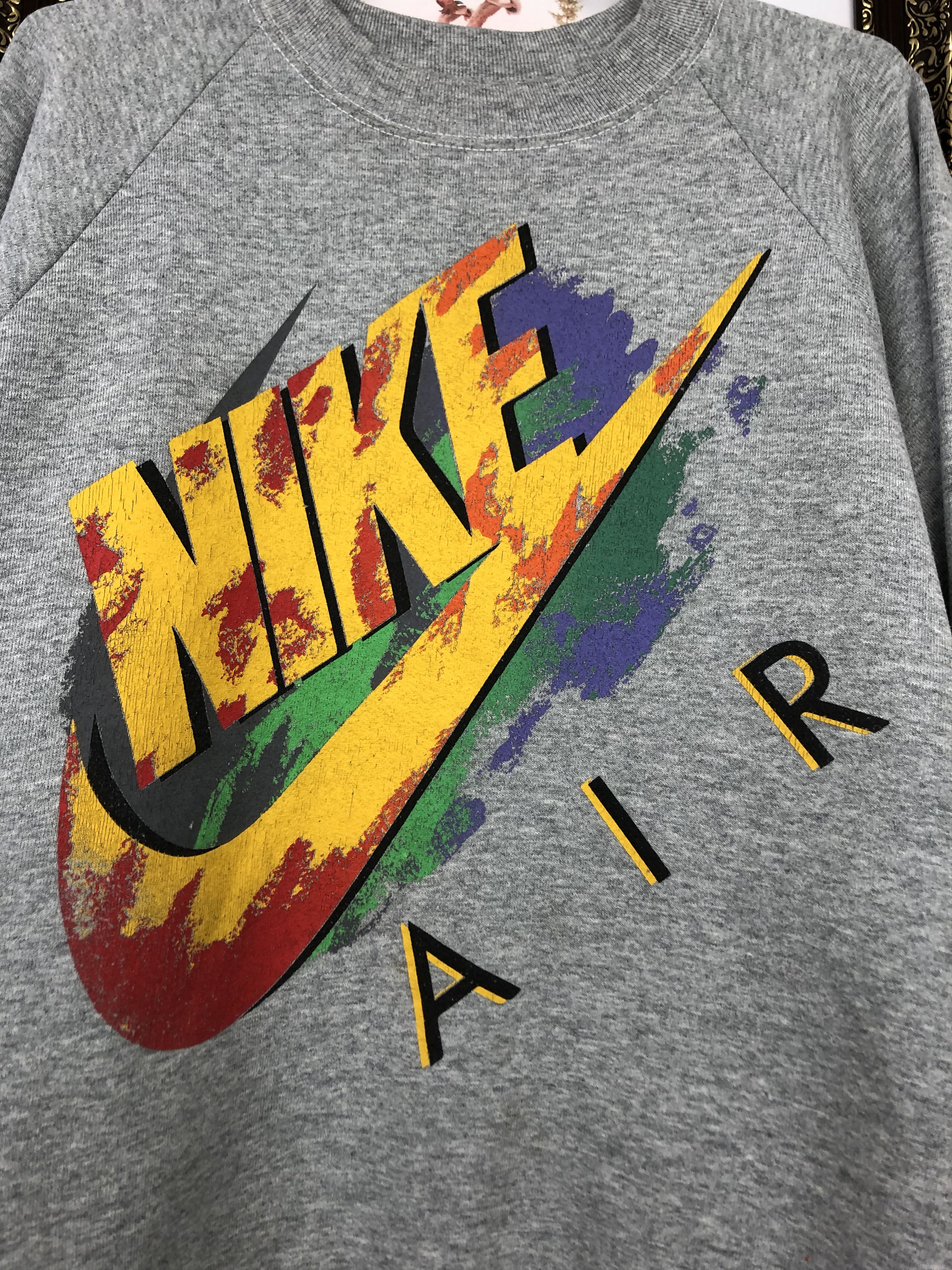 Nike Vintage 90's Nike AIR Jordan Sweatshirt Over Print Crewneck Size US L / EU 52-54 / 3 - 3 Thumbnail