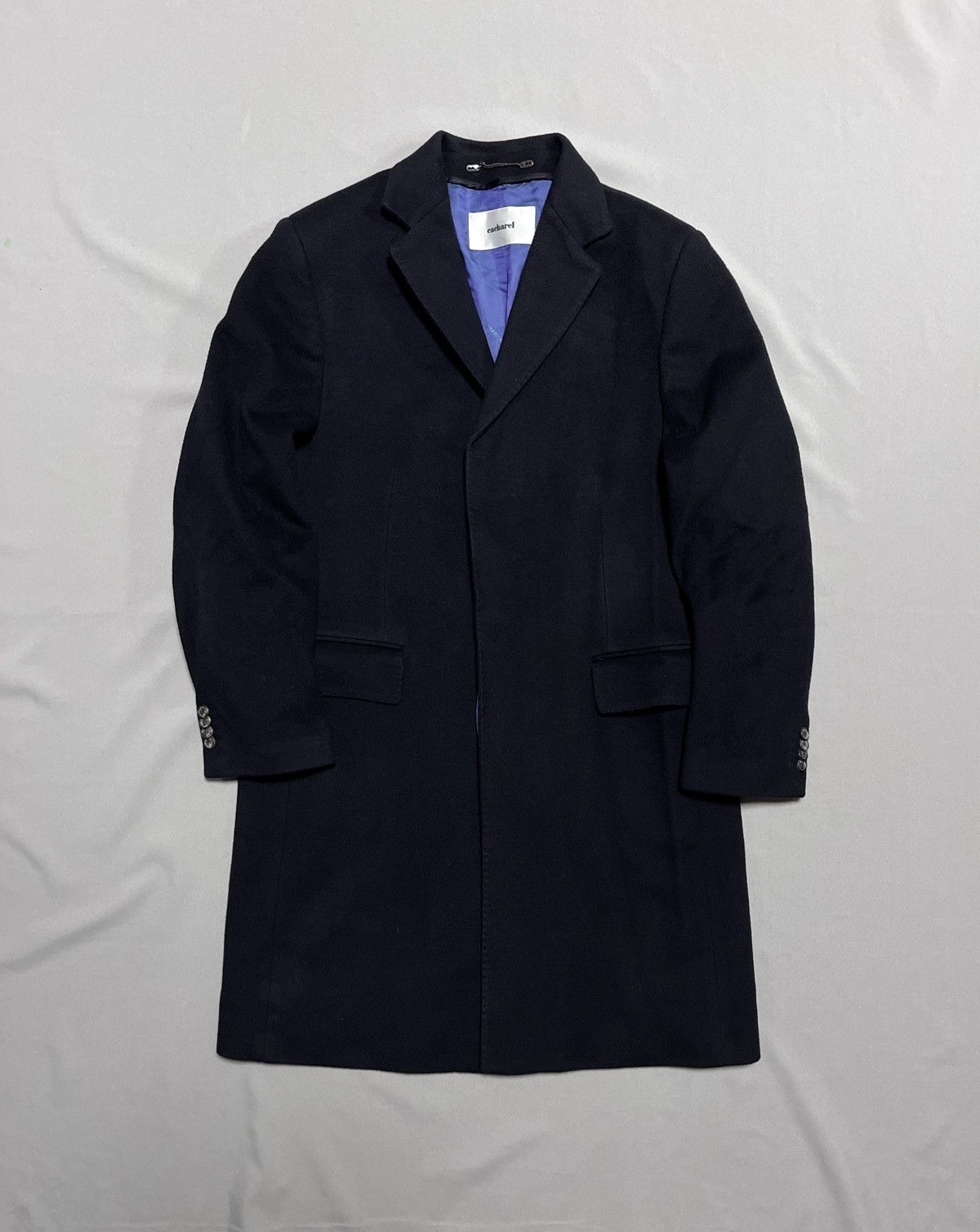 Other Cacharel Cashmere Heavy Warm Classic Luxury Crombie Overcoat Size US L / EU 52-54 / 3 - 1 Thumbnail