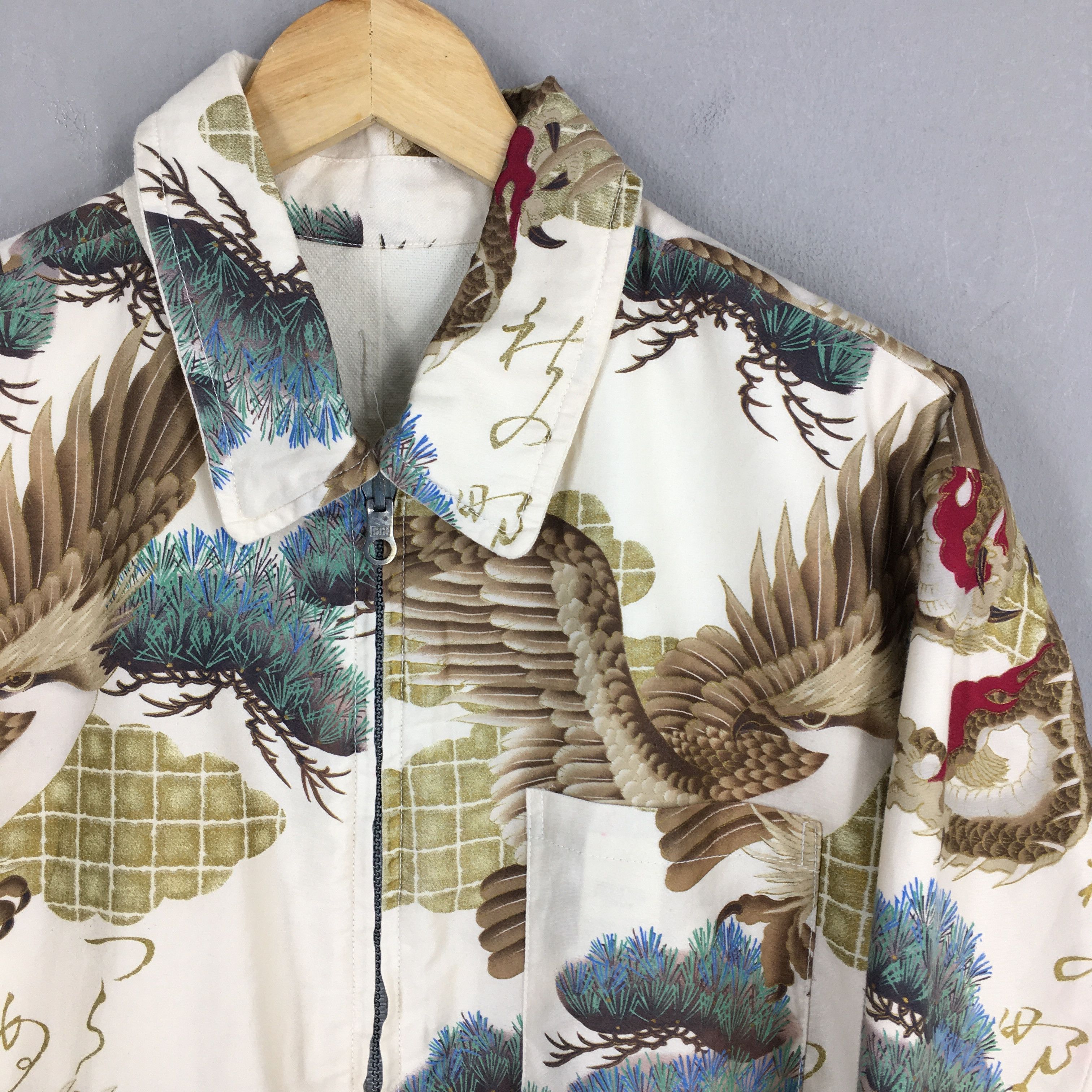 Vintage Vintage Sukajan Dragon Eagles Japan Bomber Jacket Medium Size US M / EU 48-50 / 2 - 2 Thumbnail