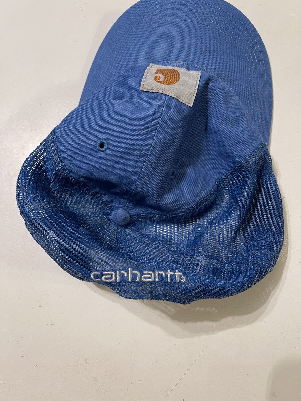 Carhartt Carhartt Blue Mesh Trucker Hat Snapback Adjustable Cap Size ONE SIZE - 4 Thumbnail