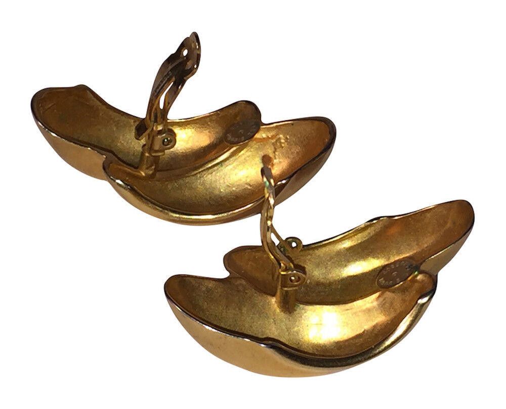 Robert Lee Morris 18ktGold Plated Matte Robert Lee Morris Double Hoop Earrings Size ONE SIZE - 5 Thumbnail