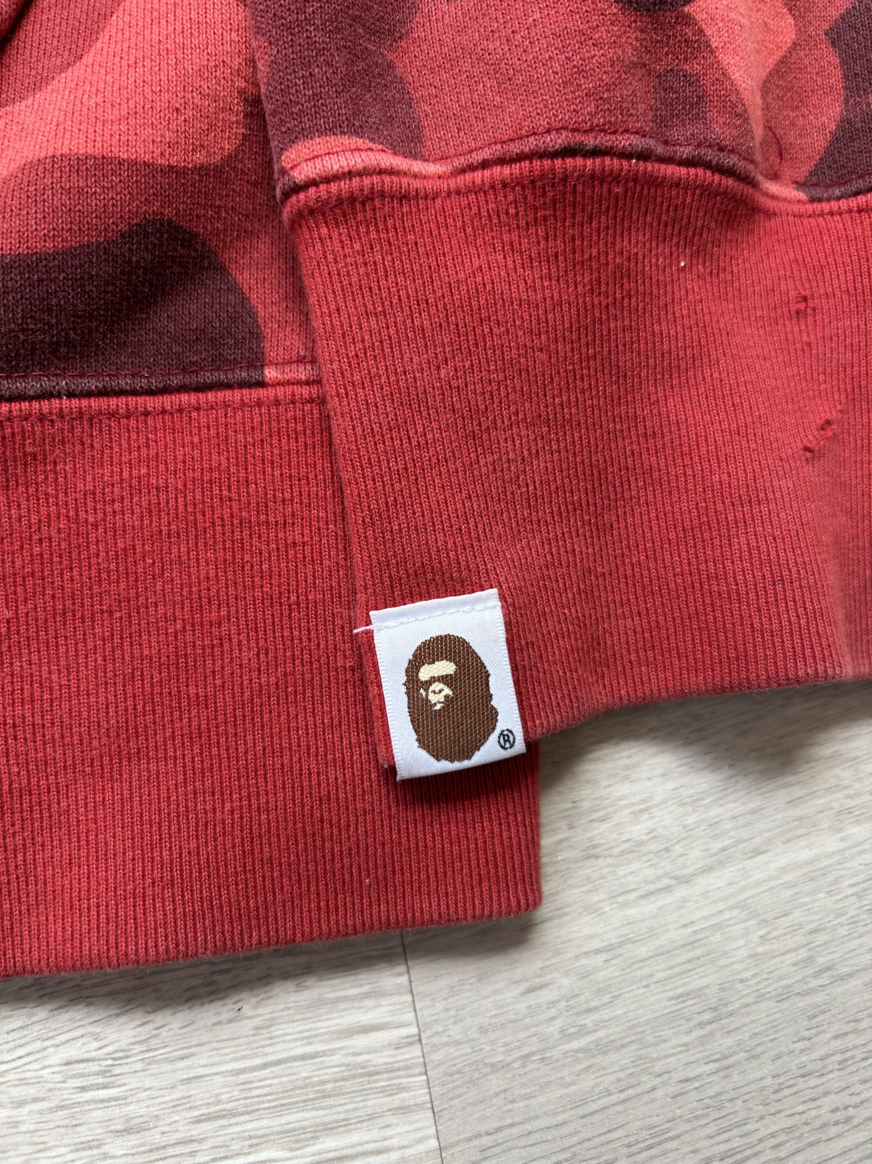 Bape BAPE Red Camo Shark Full Zip Hoodie [Size XL] Size US XL / EU 56 / 4 - 8 Thumbnail