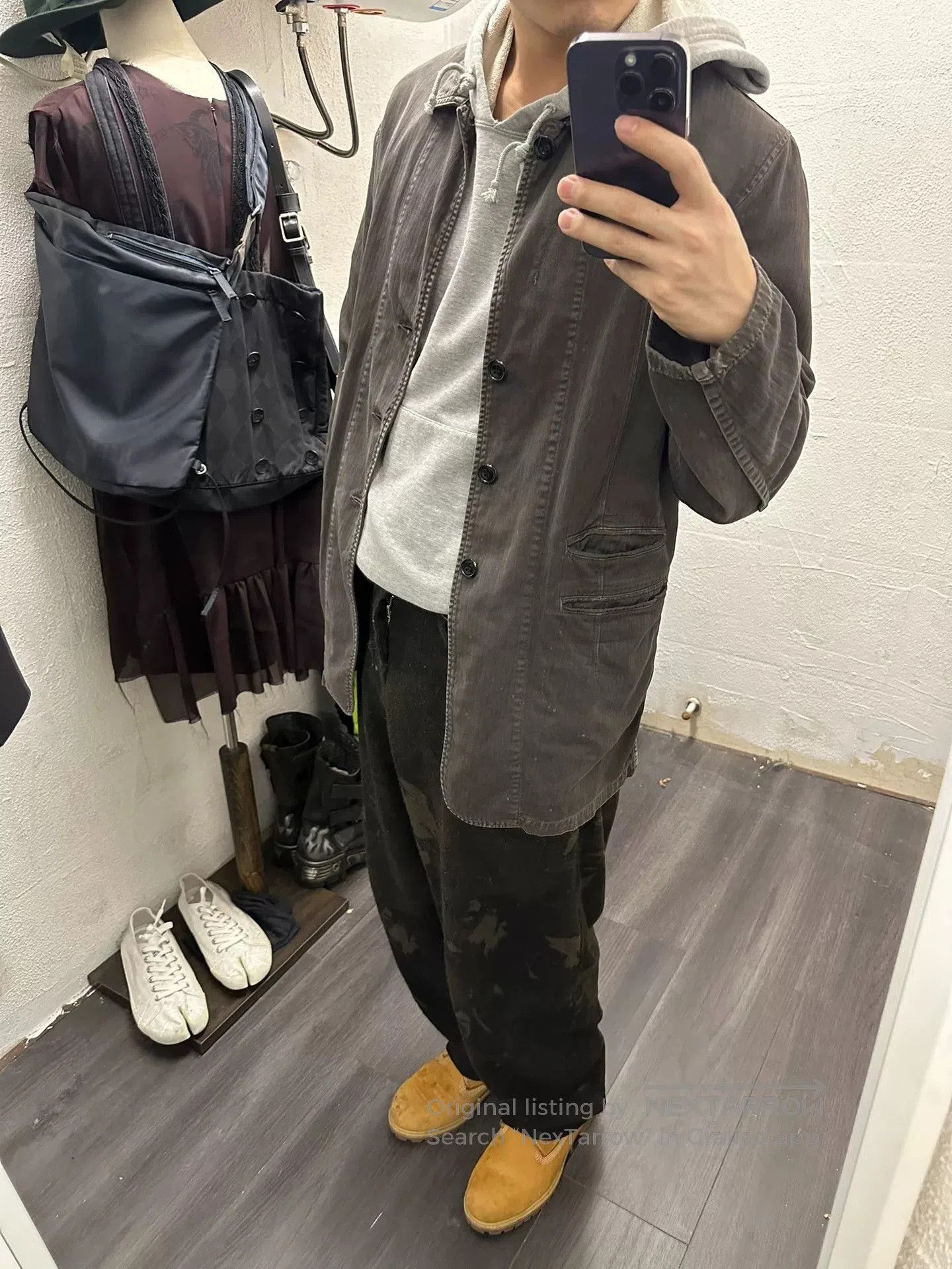 Comme des Garcons Homme Plus undercover water-washed worker jacket. Size US M / EU 48-50 / 2 - 9 Thumbnail