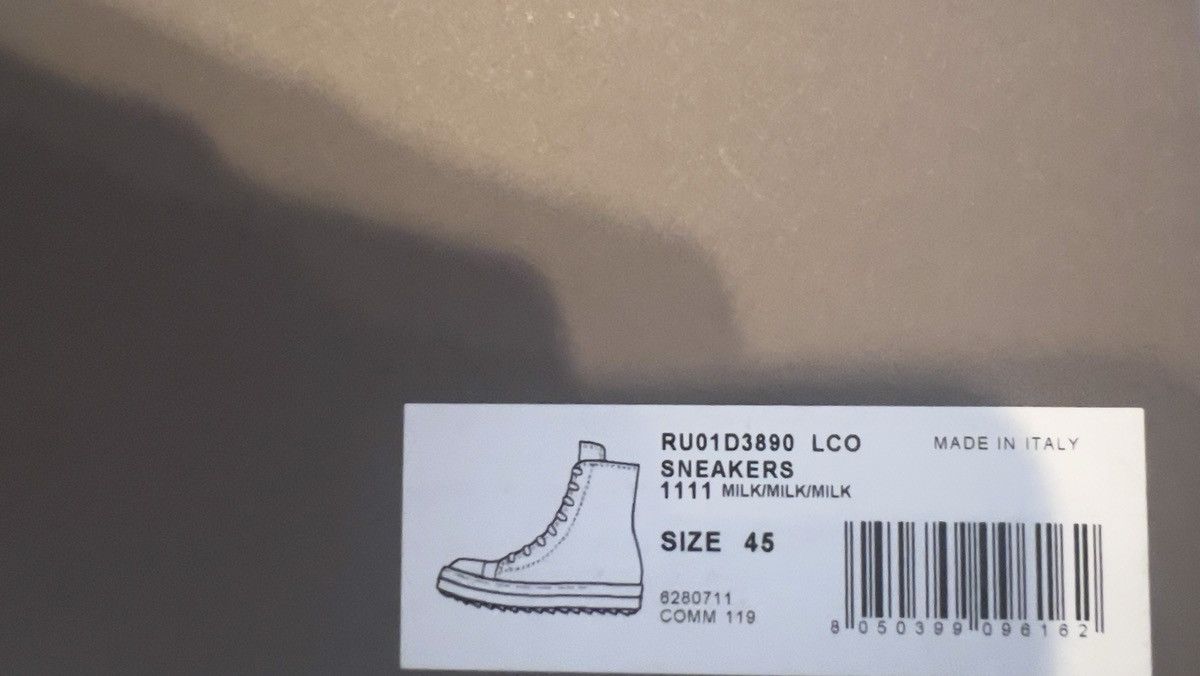 Rick Owens Rick Owen’s Ramones Highs - Milk Size US 12 / EU 45 - 7 Thumbnail