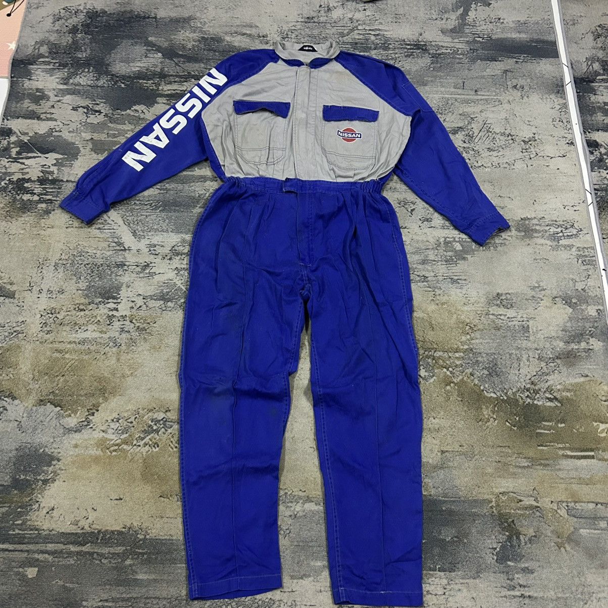 Vintage Vintage Japan MotorSport Nissan Foreman Coveralls Size US 36 / EU 52 - 1 Thumbnail