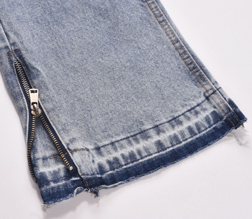 Japanese Brand × Jean Heavyweight street wash micro flare jeans Size US 34 / EU 50 - 9 Thumbnail