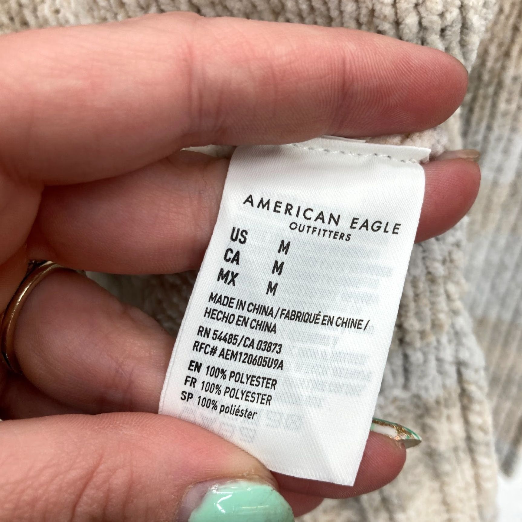 American Eagle Outfitters American Eagle Outfitters Cardigan Women’s Striped Knit Open Front M Gray Beige Sweater Size M / US 6-8 / IT 42-44 - 6 Thumbnail