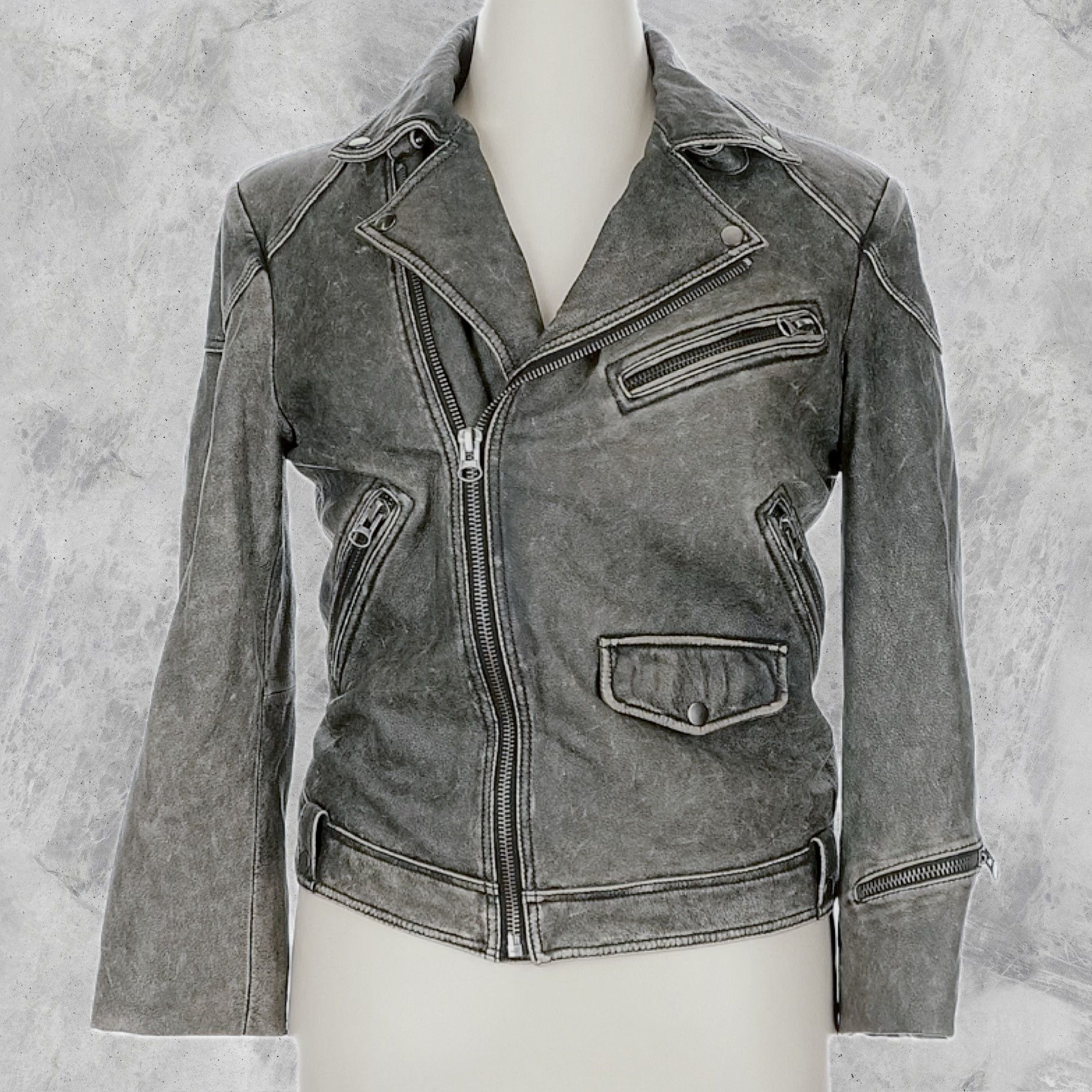 Japanese Brand × Vintage VINTAGE BIOCHEMISTRY LEATHER MOTO JACKET Size XL / US 12-14 / IT 48-50 - 1 Thumbnail