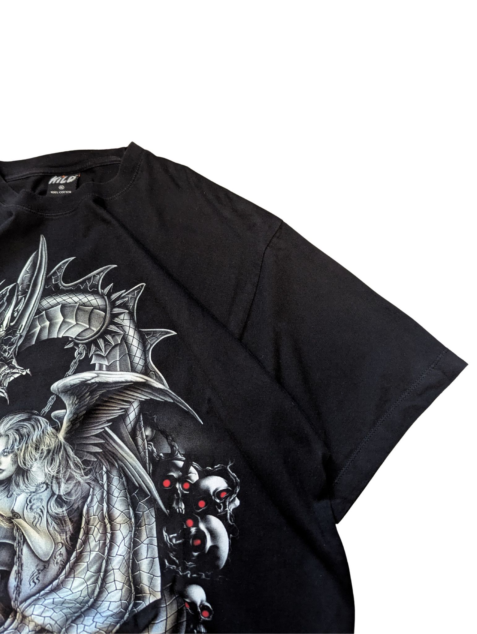 Vintage Vintage Dragon Graphic T-Shirt – Y2K Fantasy Goth Tee Size US XL / EU 56 / 4 - 3 Thumbnail