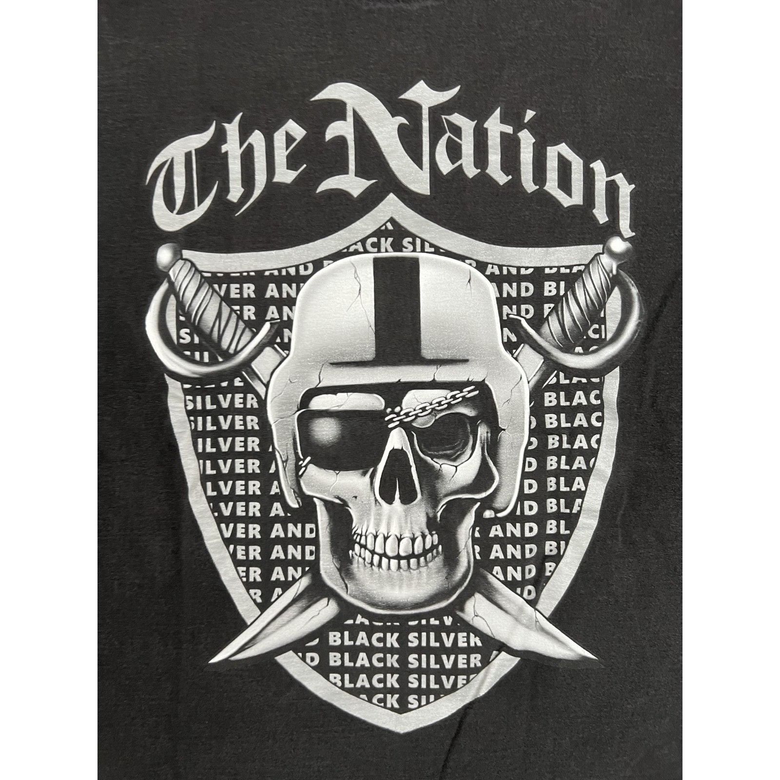 Gildan Vintage Oakland Raiders T-Shirt Size 2XL Y2K Raider Nation S Size US XXL / EU 58 / 5 - 2 Thumbnail