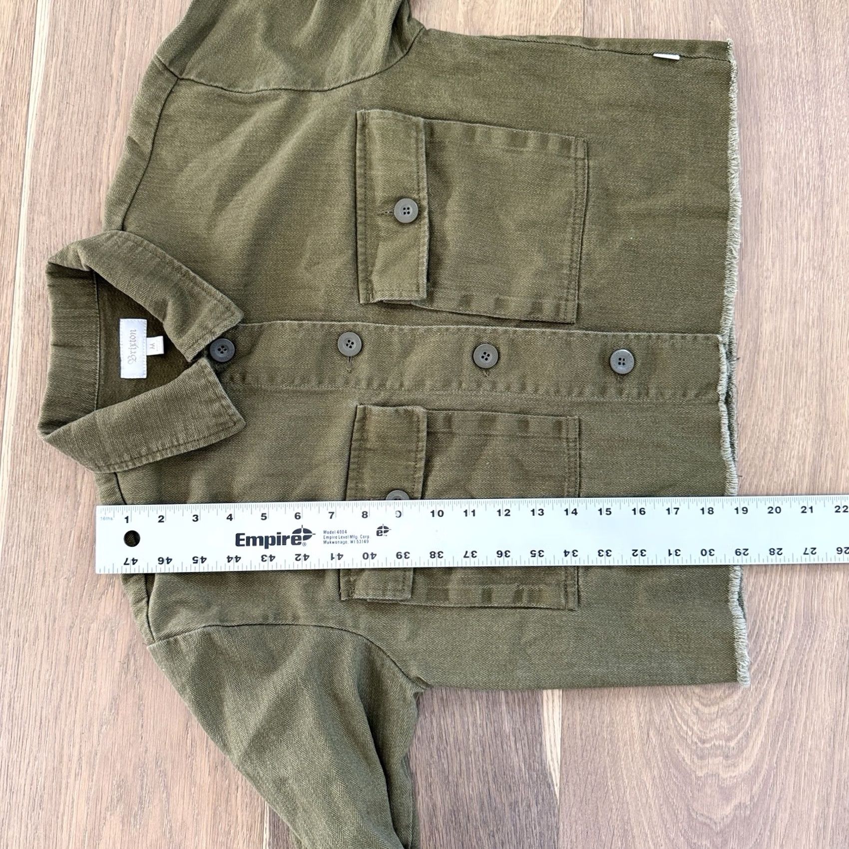 Brixton Brixton Jacket Denim Short L/S Cropped Olive Green Button Fridge? Size M / US 6-8 / IT 42-44 - 7 Thumbnail