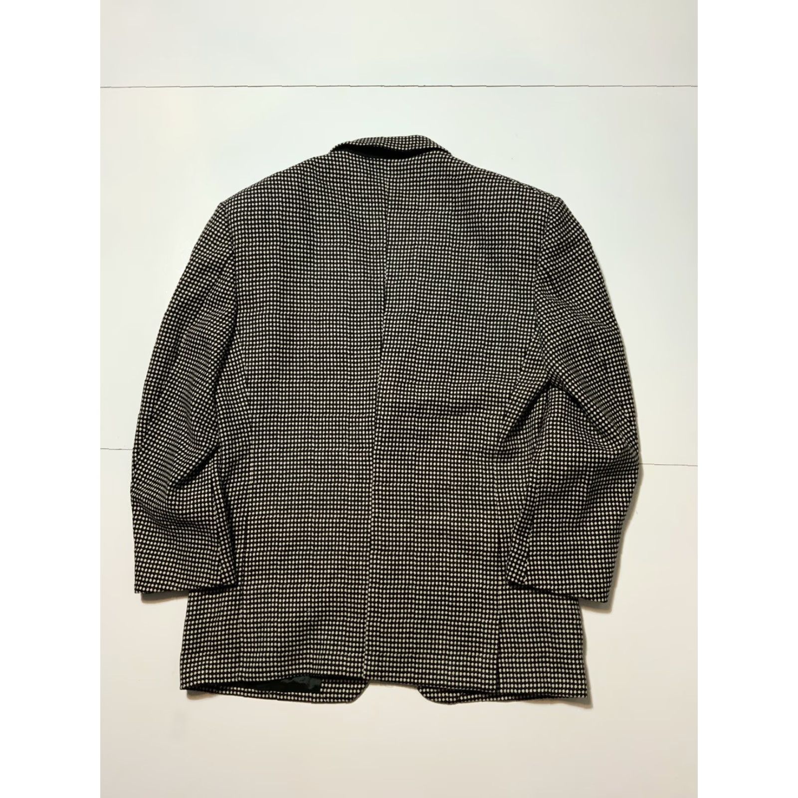 Versace VINTAGE V2 Versace Polka Dot Wool One Button Evening Sportscoat Blazer Jacket Mens 52R 1980s Size 52R - 2 Thumbnail