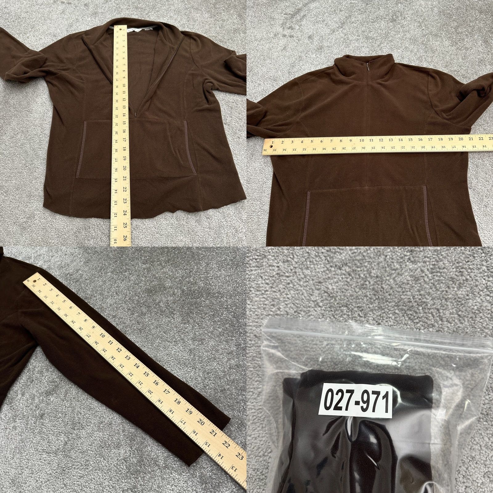 Cutter & Buck Cutter & Buck Lightweight 1/2 Zip Fleece Jacket Womens Large Brown Outdoor Regular Jacket Women L Brown All Seasons Pockets” Size L / US 10 / IT 46 - 8 Thumbnail