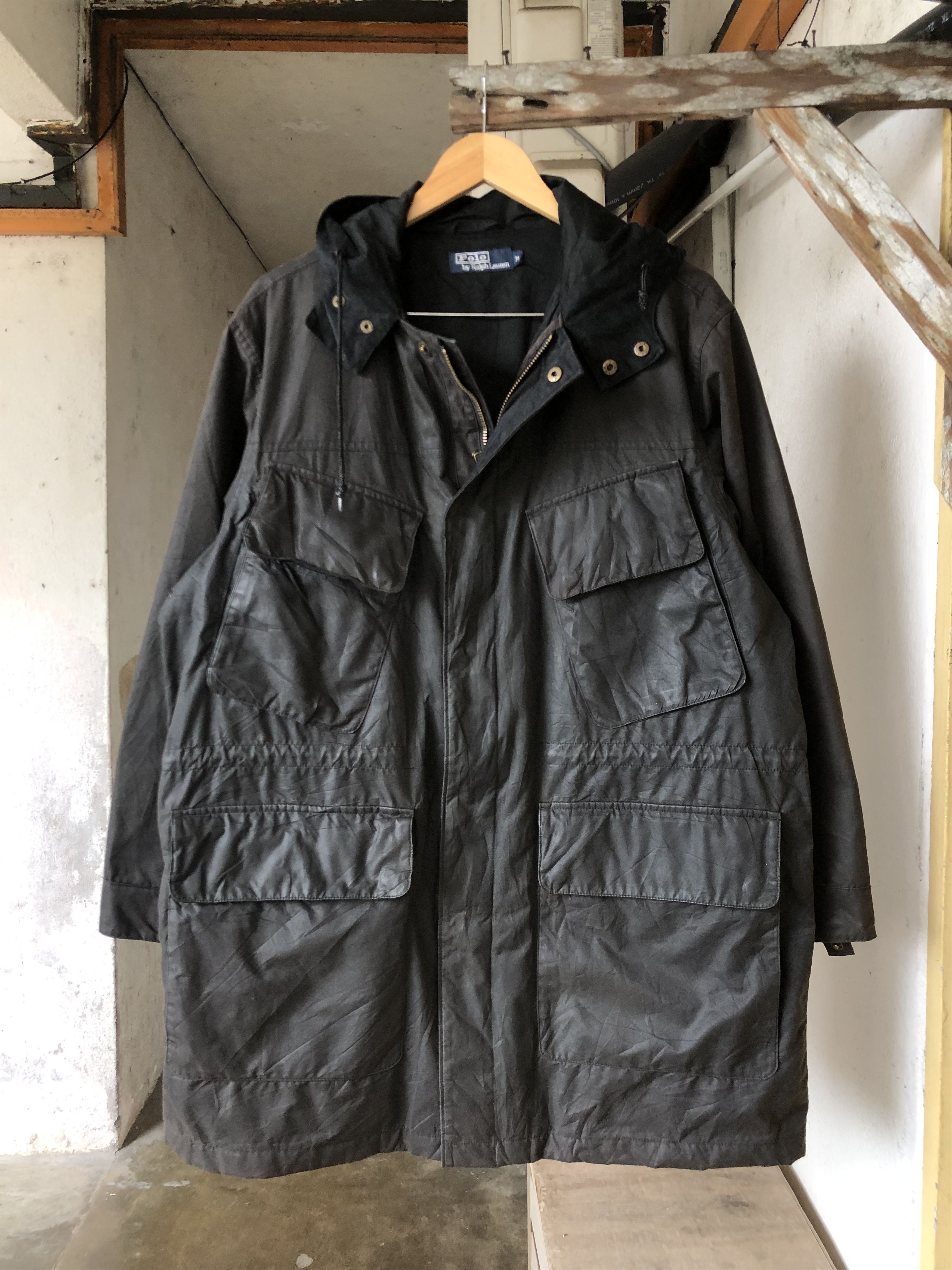 Polo Ralph Lauren Vintage Polo Ralph Lauren Wax Parka Jacket Size US M / EU 48-50 / 2 - 1 Thumbnail