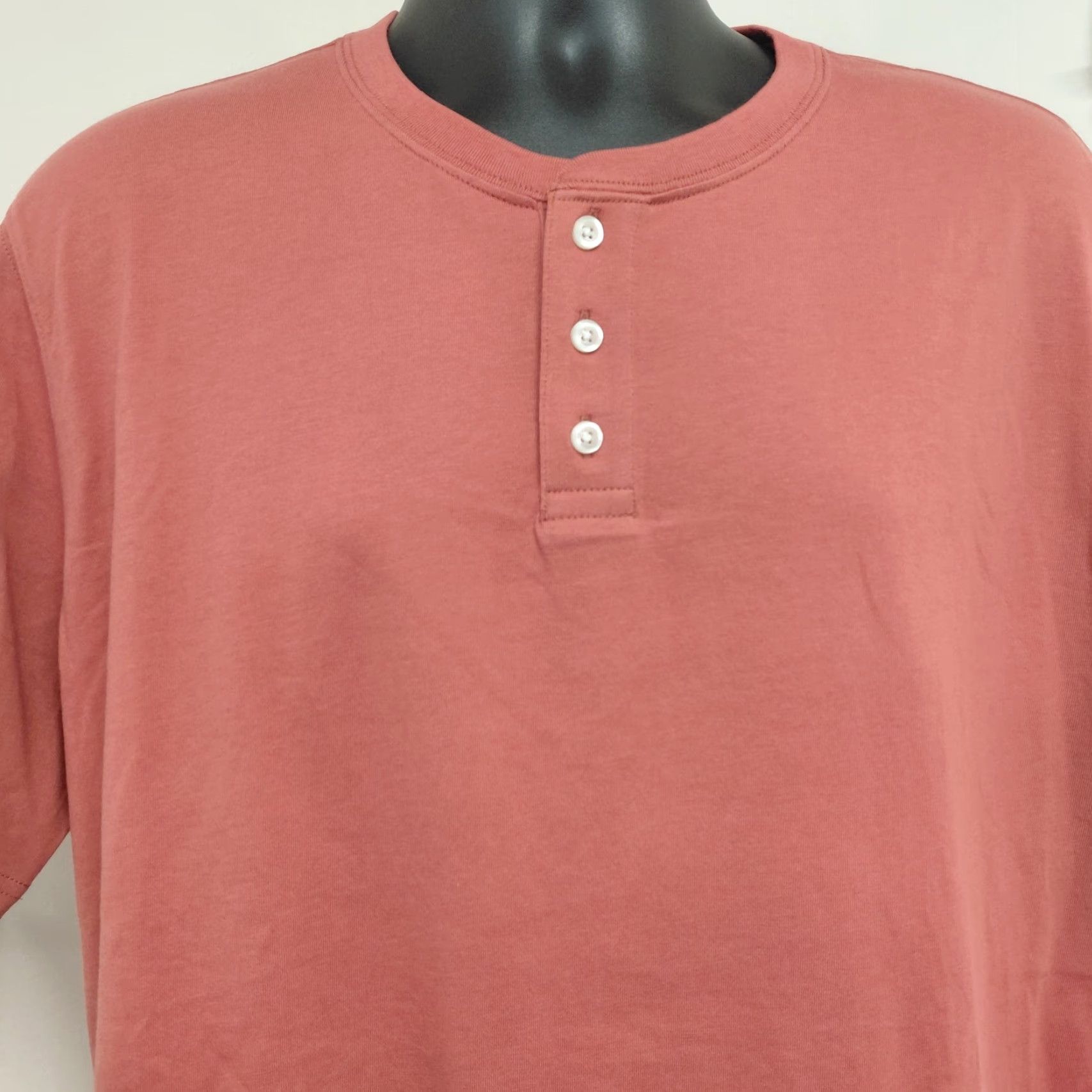 Lands' End Lands' End Super-T Henley TShirt Men Size Large Short Sleeve Nautical Red New Size US L / EU 52-54 / 3 - 4 Thumbnail
