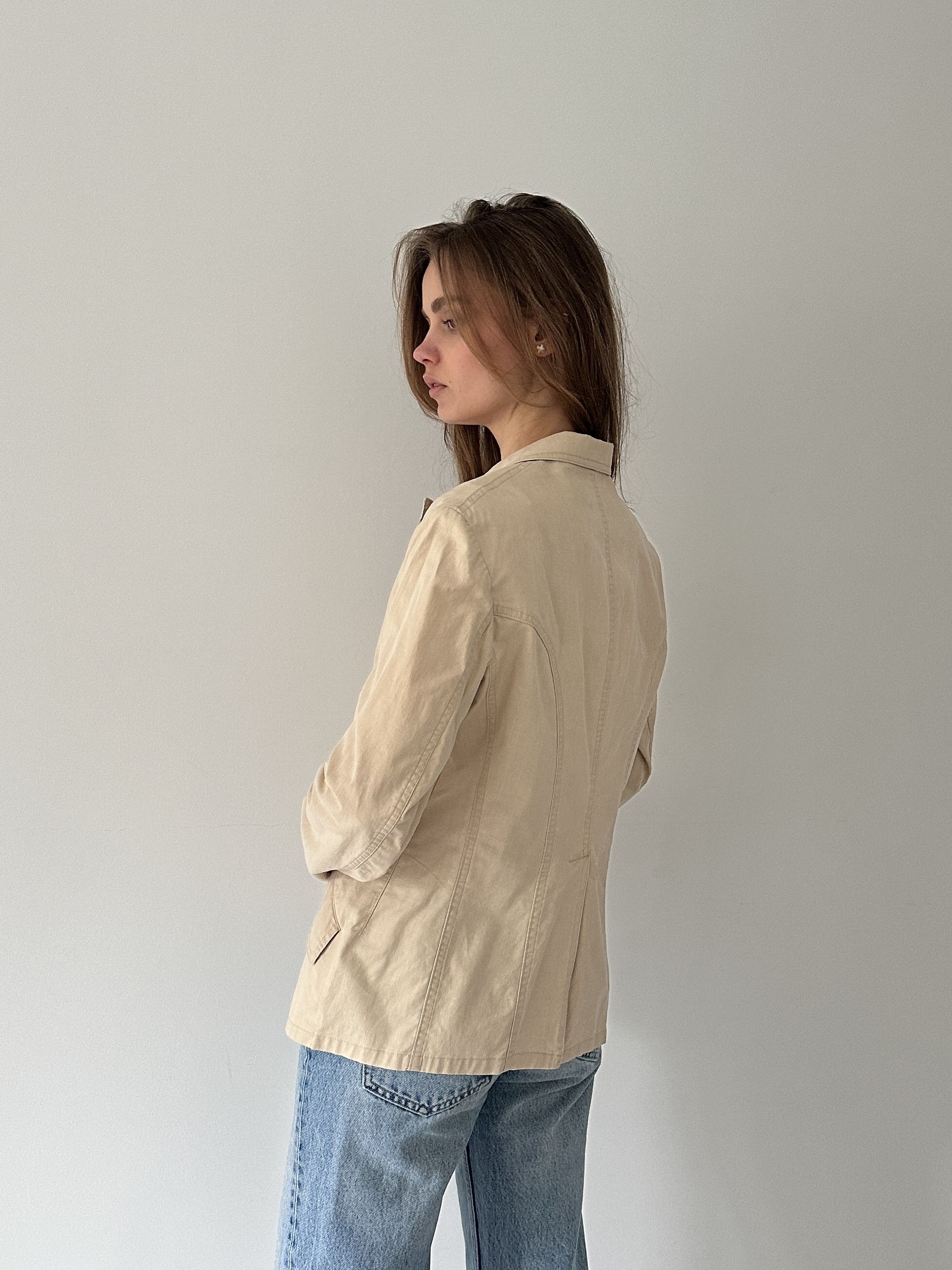 Yohji Yamamoto Y\'s Beige Blazer Jacket main image 3