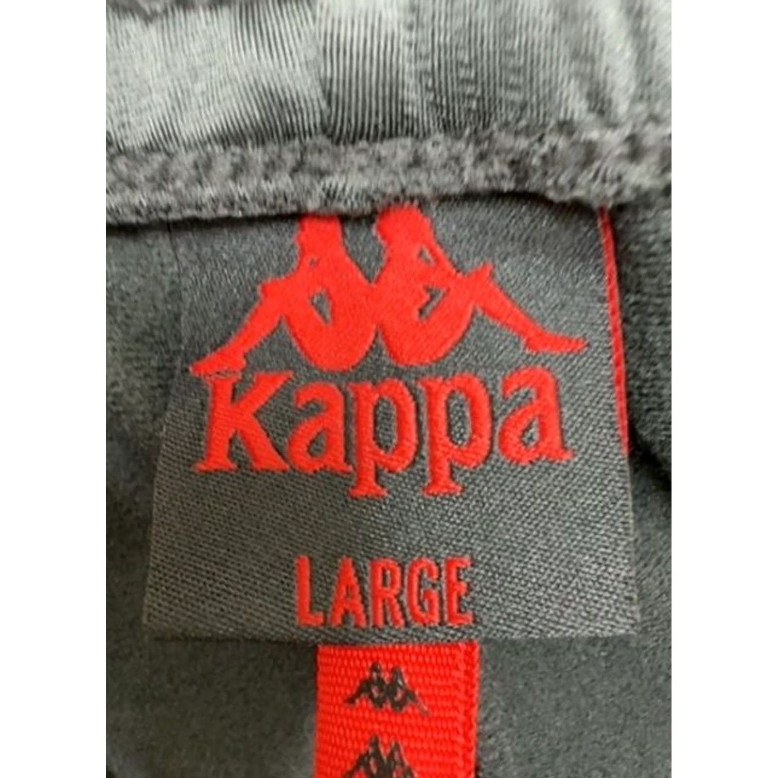 Kappa Kappa Men’s Black Striped Track Pants Large Tapered Athletic Size US 33 - 3 Thumbnail