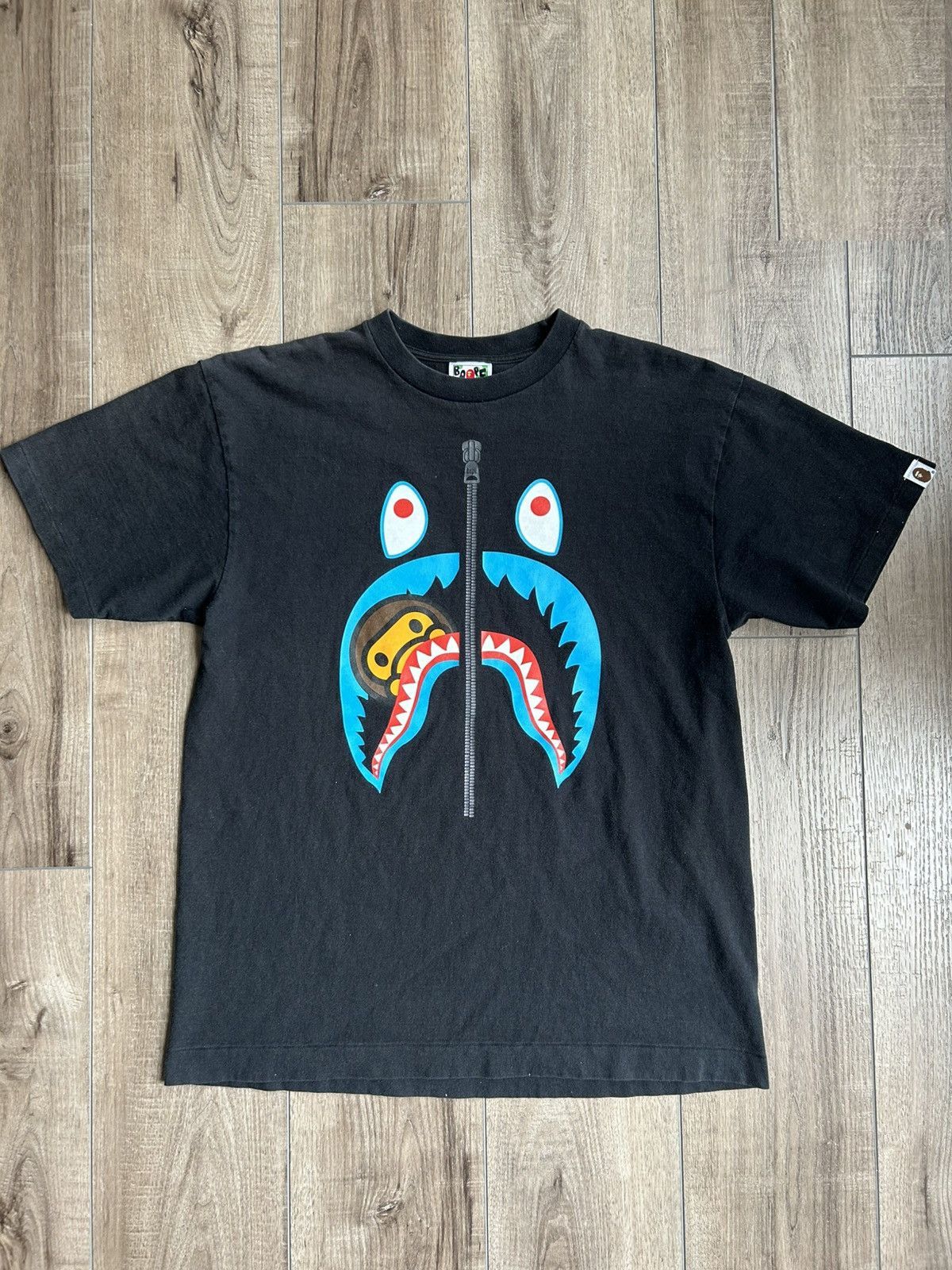 Bape Bape Baby Milo Shark Face Tee Size US L / EU 52-54 / 3 - 2 Thumbnail