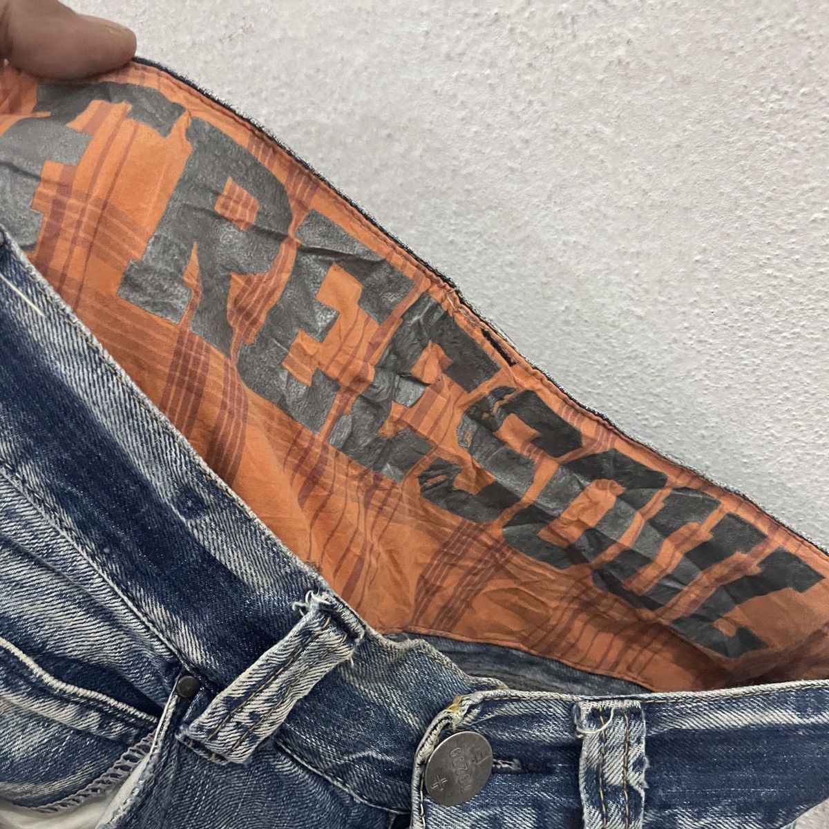 Japanese Brand Vintage Freesoul Tactical Distressed Denim Jeans Size US 32 / EU 48 - 7 Thumbnail