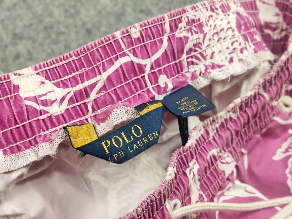Polo Ralph Lauren Polo Ralph Lauren Pink Flowers Canvas Nylon Shorts Vintage Size US 32 / EU 48 - 8 Thumbnail