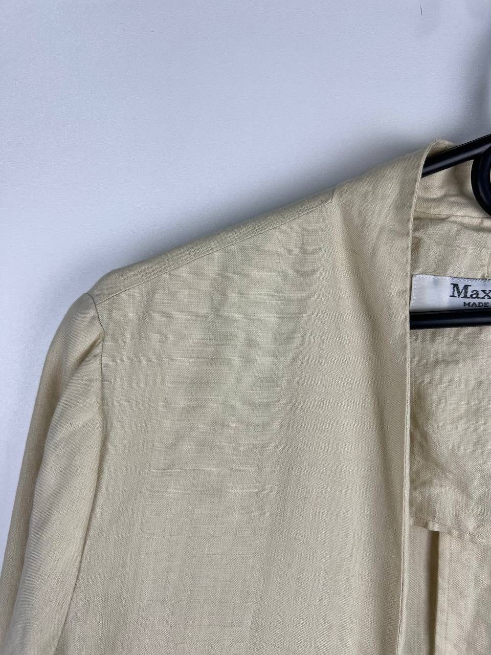 Vintage Max Mara vintage linen blazer woman’s size 8 Size S / US 4 / IT 40 - 4 Thumbnail