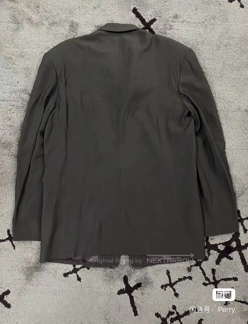 Yohji Yamamoto Yohji Yamamoto Green Padded Shoulder Blazer. Size US M / EU 48-50 / 2 - 2 Thumbnail