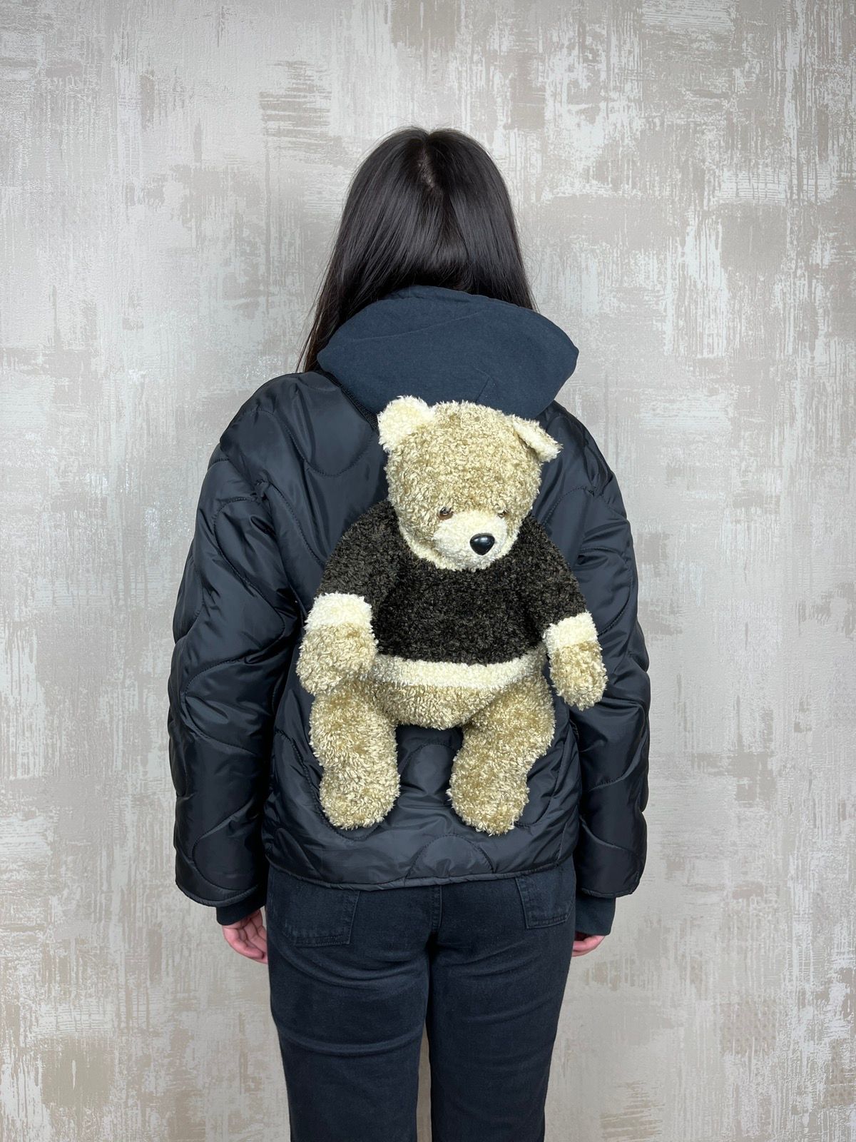 Pre-owned Issey Miyake X Vintage Teddy Bear Plush Backpack Y2k Japanese Kidcore In Beige
