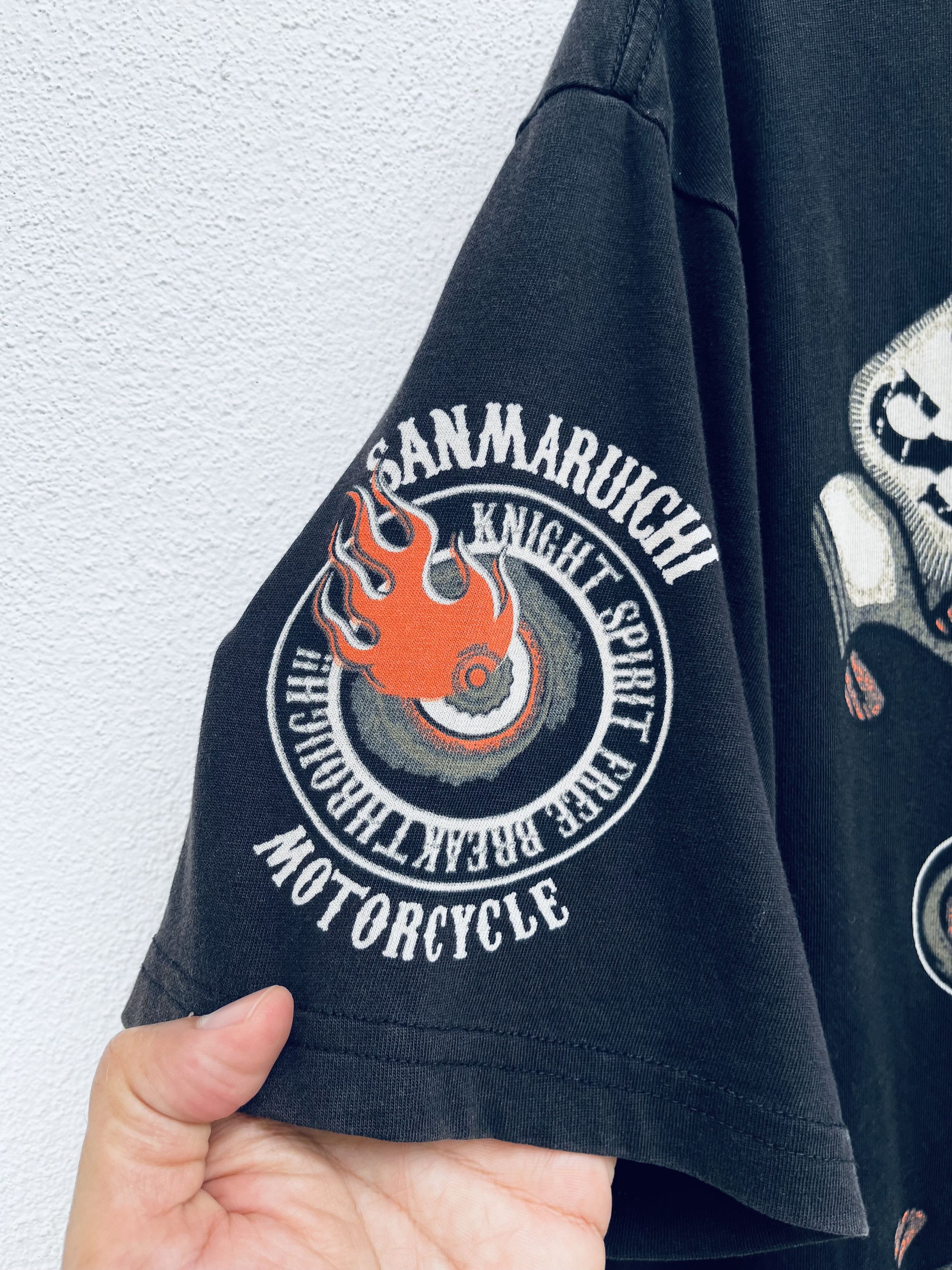 Japanese Brand × Vintage Vintage Sanmaruichi Motorcycle Japanese Fashion Style Shirt Size US L / EU 52-54 / 3 - 6 Thumbnail