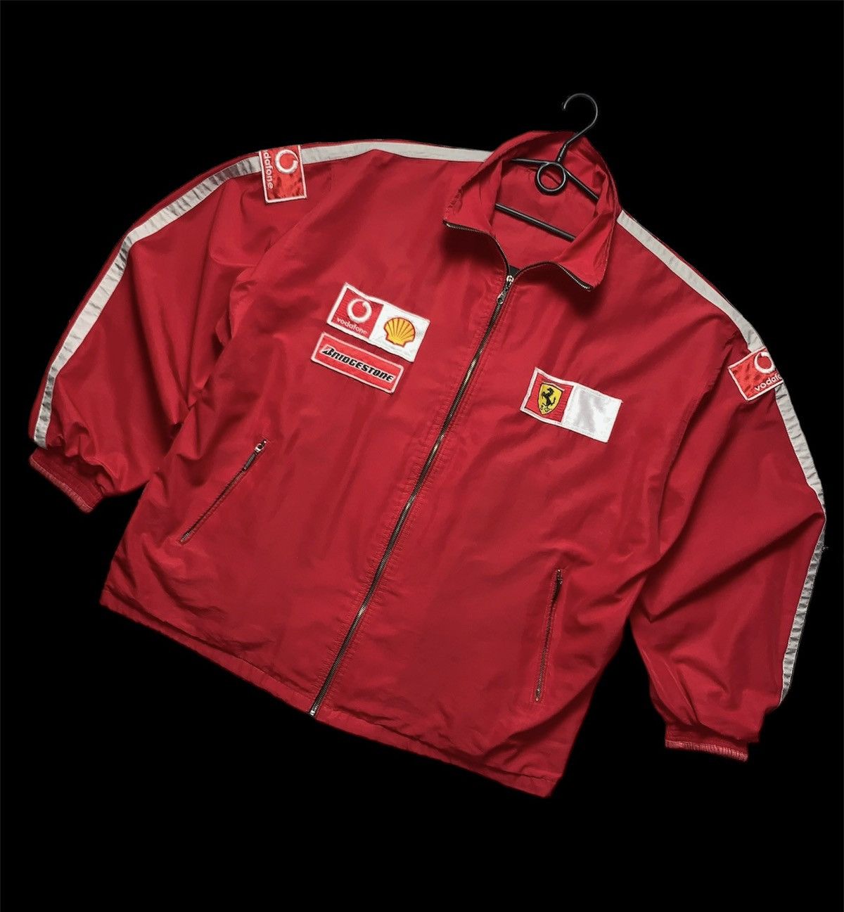 Ferrari vintage light jacket race red size XXL oversized