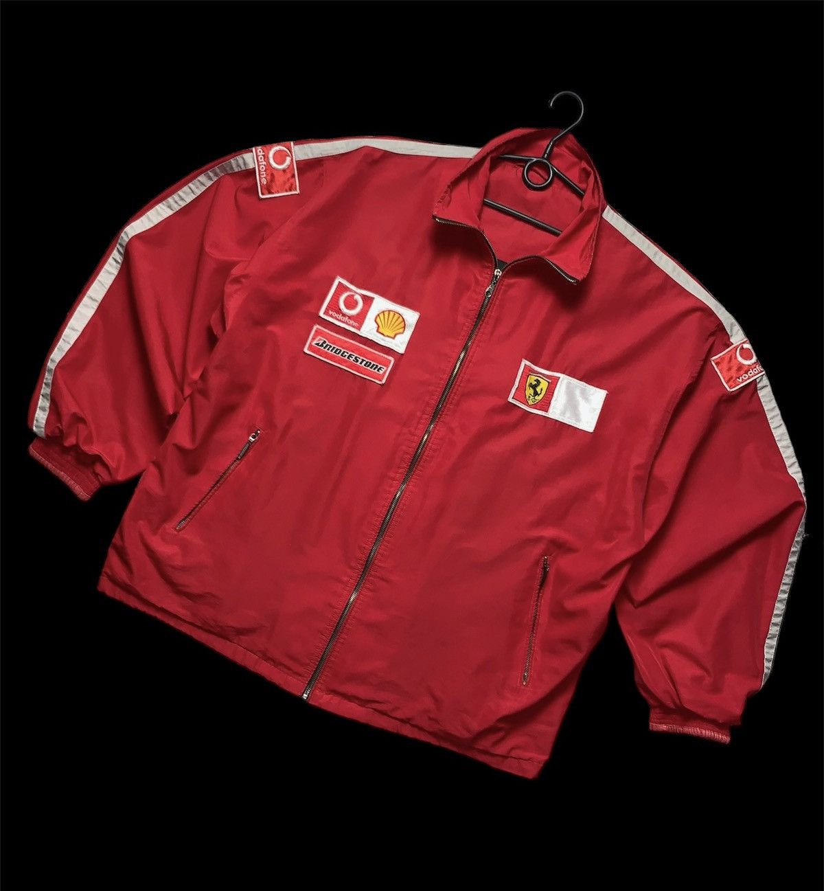 image of Ferrari Vintage Light Jacket Race Red Size Xxl Oversized, Men's