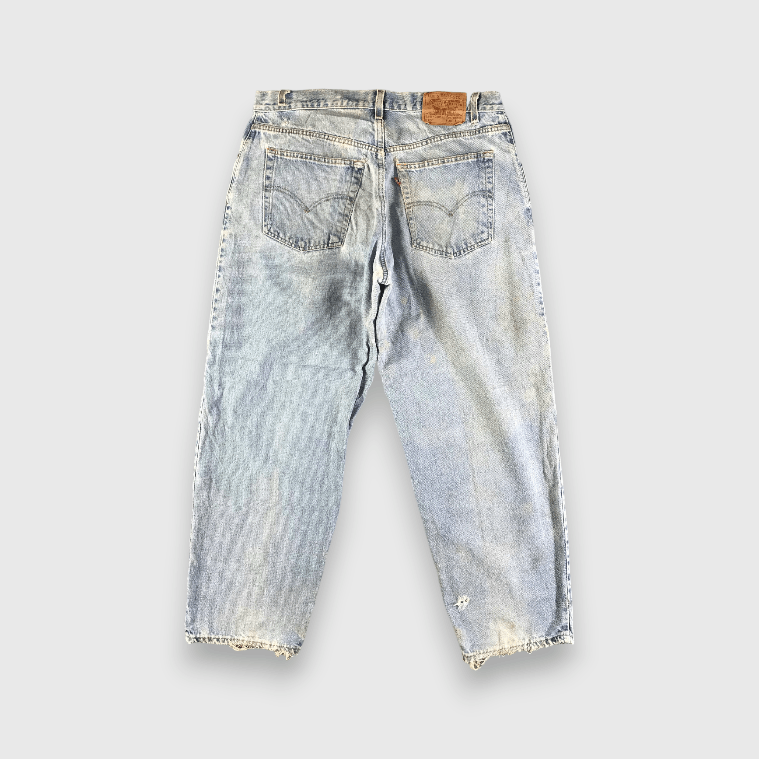 Levi's × Vintage Vintage Light Wash Levis 570 Jeans-J4279 Size US 37 - 2 Thumbnail