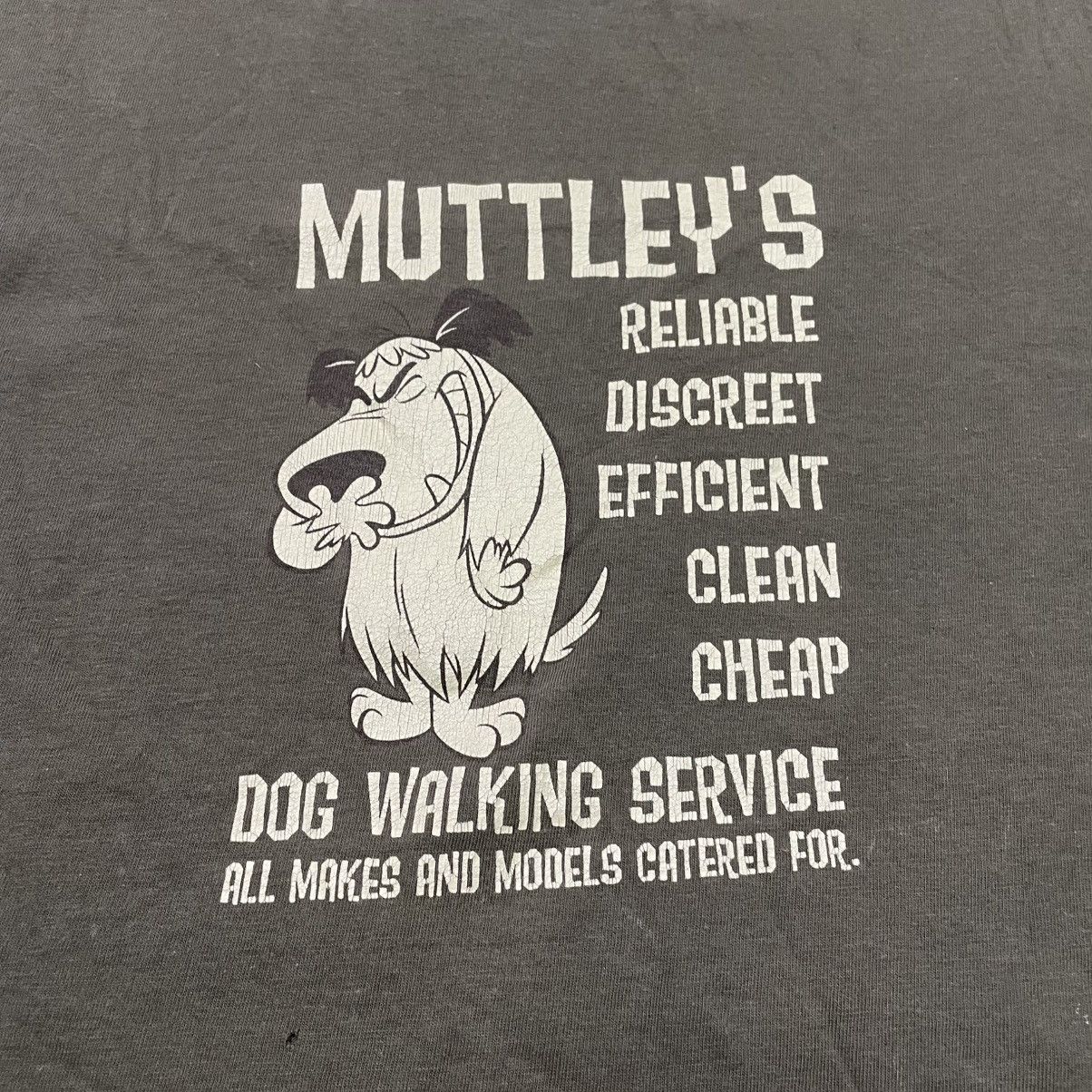 Gildan Vintage Y2K Muttley “ Dog Walking Service “ FUNNY BuyTee Size US M / EU 48-50 / 2 - 4 Thumbnail