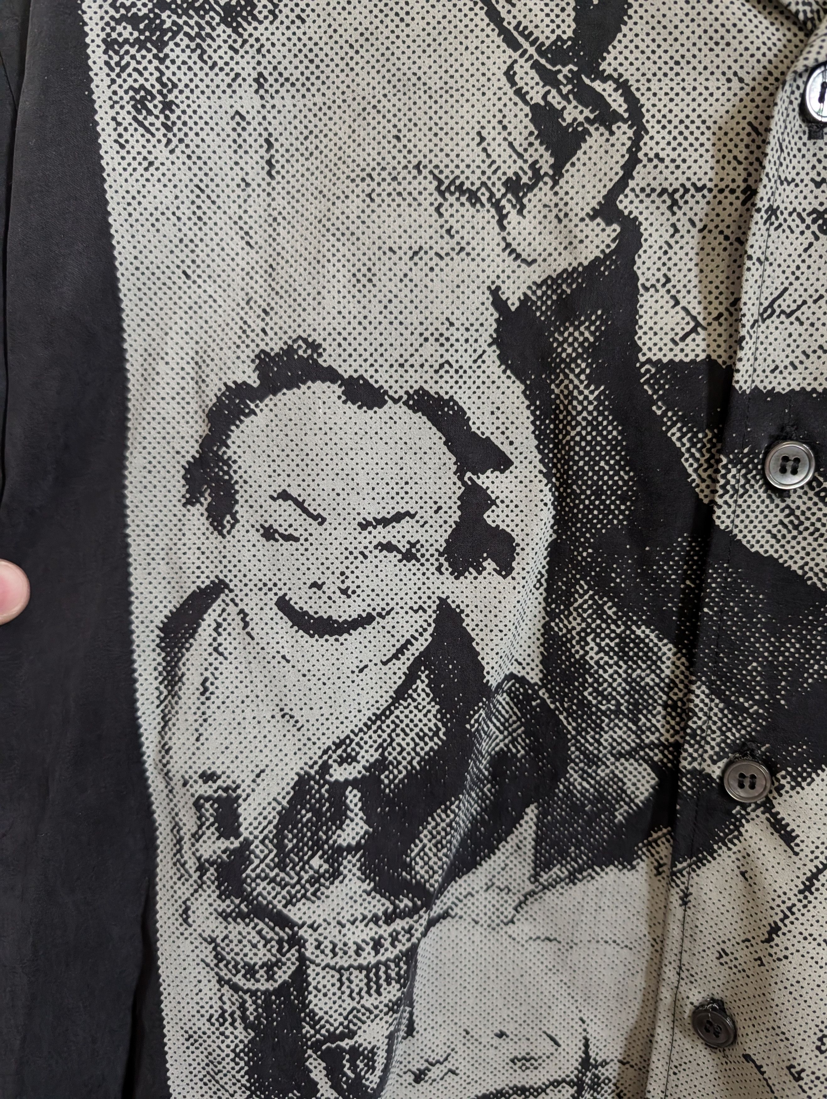 Enfants Riches Deprimes RARE Night/Mourning black tencel heavy camp collar shirt Size US S / EU 44-46 / 1 - 3 Thumbnail