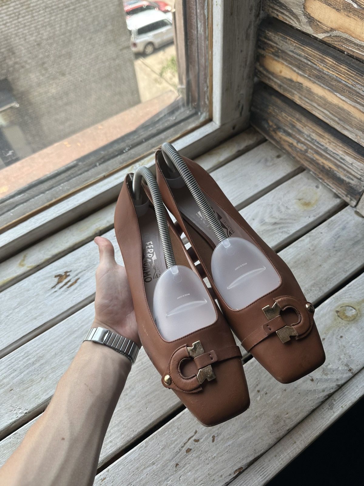 Salvatore Ferragamo RARE❗️Salvatore Ferragamo Women Shoes flats heels Size US 11 / IT 41 - 2 Thumbnail