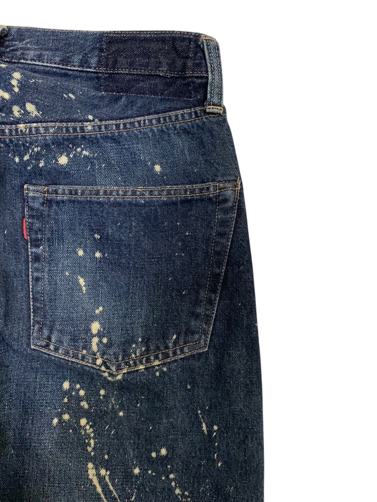 Kapital JOHNBULL BUTTON FLY SELVEDGE DISTRESSED DENIM Size US 28 / EU 44 - 11 Thumbnail