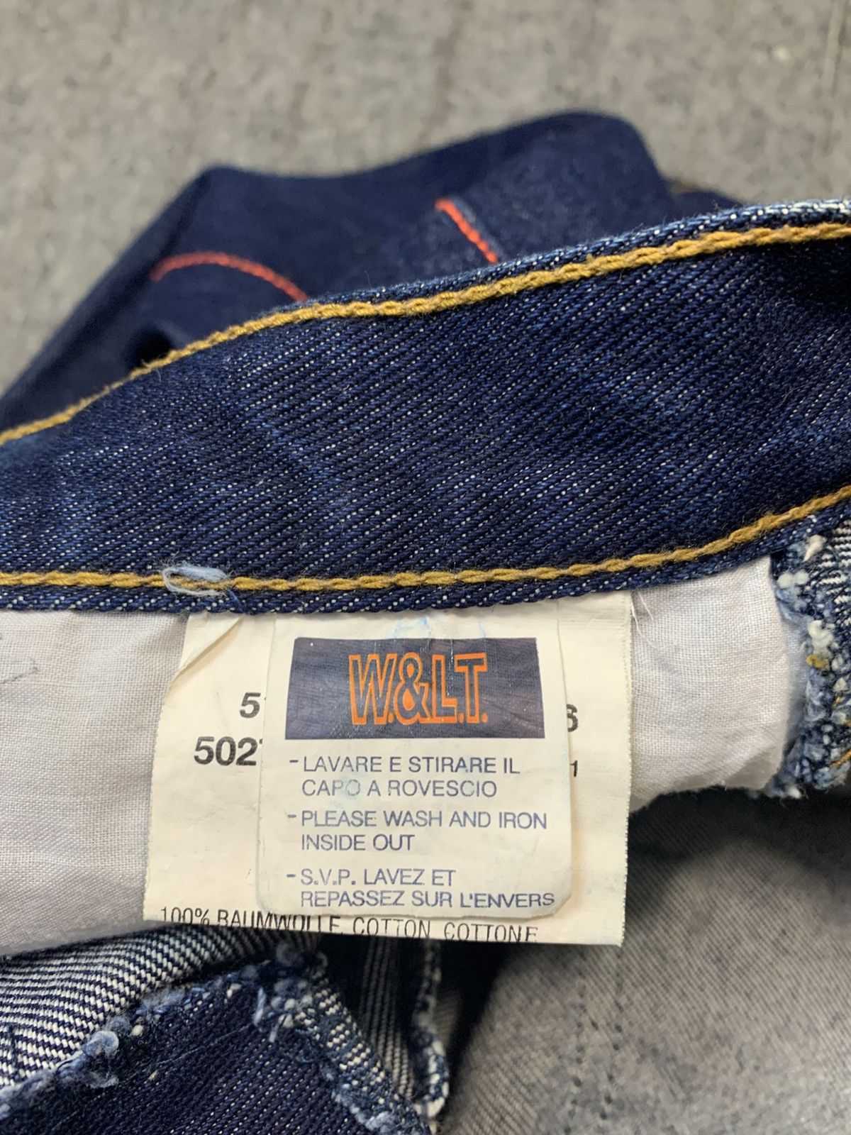 W&LT Hype W.&L.T Wildahd Lethal Trash Kiss The Future Denim Size US 33 - 10 Thumbnail